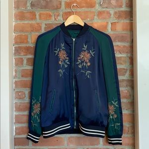 Zara Trafaluc Outerwear Reversible Bomber Jacker